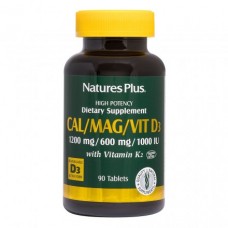 Nature's Plus Cal/Mag/Vit D3 With Vitamin K2 90  tabl.