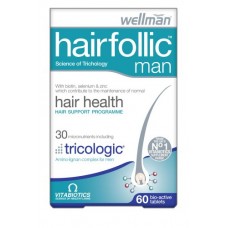 WELLMAN HAIRFOLIC man tricologic tabl. bt. X 60 (Εξειδικευμένο συμπλήρωμα διατροφής για τη φροντίδα των μαλλιών)   